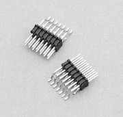609A series Pin -Header- Strip-Double row for Surface Mount Technic and High-Temperature Body  1.27mm pitch